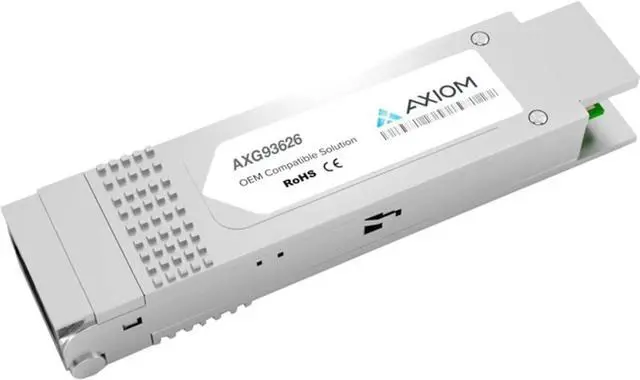 Main image of Axiom Memory - AXG93626 QSFP+ Module - for Data Networking, Optical Network - 1 x MPO 40GBase-SR4 Network - Optical Fiber - Multi-Mode - 40 Gigabit Ethernet - 40GBase-SR4 - TAA Compliant