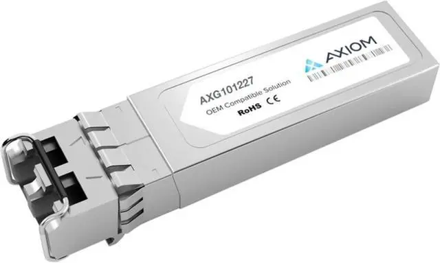 Main image of Axiom Memory - AXG101227 - Axiom SFP (mini-GBIC) Module - For Optical Network, Data Networking - 1 x LC 1000Base-SX Network - Optical Fiber - Multi-mode - Gigabit Ethernet - 1000Base-SX - TAA