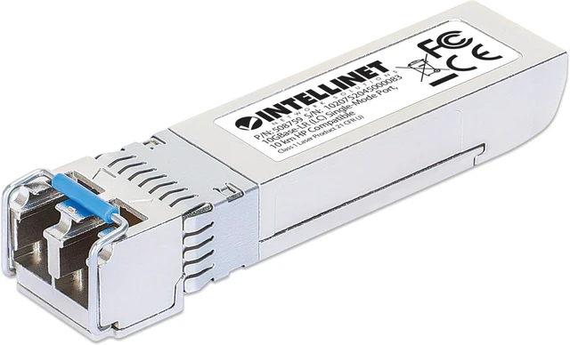 Main image of Intellinet 10GBase-LR SFP+ LC Single-Mode Fiber Transceiver 1310 Nm