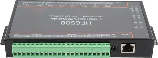 Alt view image 4 of 7 - Yosoo Relay Network Controller, Ethernet Relay Ethernet Remote Controller with Serial Wiring Cable 540V DC for Network