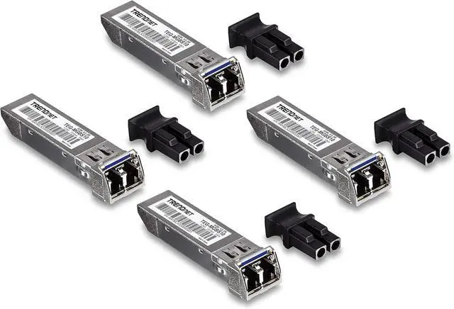 Alt view image 5 of 7 - TRENDnet Industrial SFP to Gigabit PoE+ Media Converter, IP30 Rated Housing, Operating Temperature Range -40° 75 °C to (-40°  167 °F) & SFP Single-Mode LC Module 4-Pack, TEG-MGBS10/4