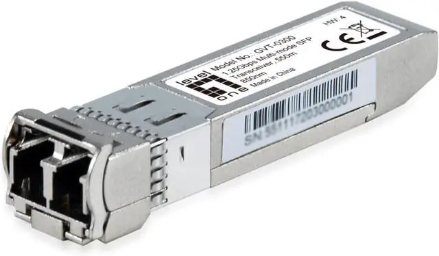 Main image of MiniGBIC GVT-0300 SFP SX/LC Fiber MM 550m/850nm/1.25G Multi-Mode SFP Transceiver/Silver