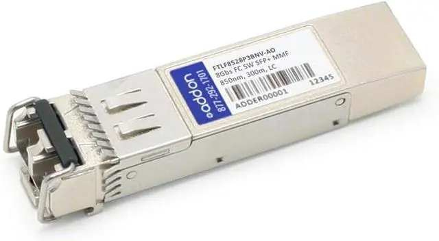 Main image of Add On Finisar FTLF8528P3BNV Compatible TAA Compliant 8Gbs Fibre Channel SW SFP+ Transceiver (MMF, 850nm, 300m, LC) - 100% Compatible and Guaranteed to Work