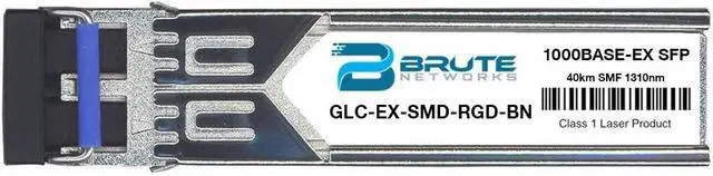 Main image of GLC-EX-SMD-RGD-BN - 1000BASE-EX 40km 1310nm SFP(Compatible with OEM PN# GLC-EX-SMD-RGD)