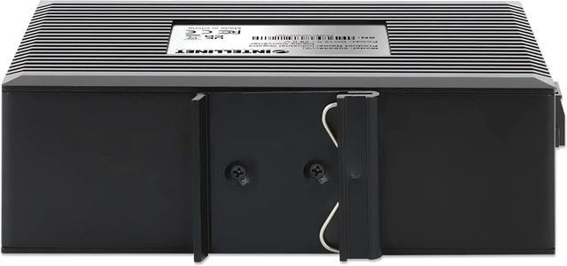 Alt view image 4 of 5 - Intellinet Gigabit Fiber Media Converter SC Single Mode DIN Rail 12V DC