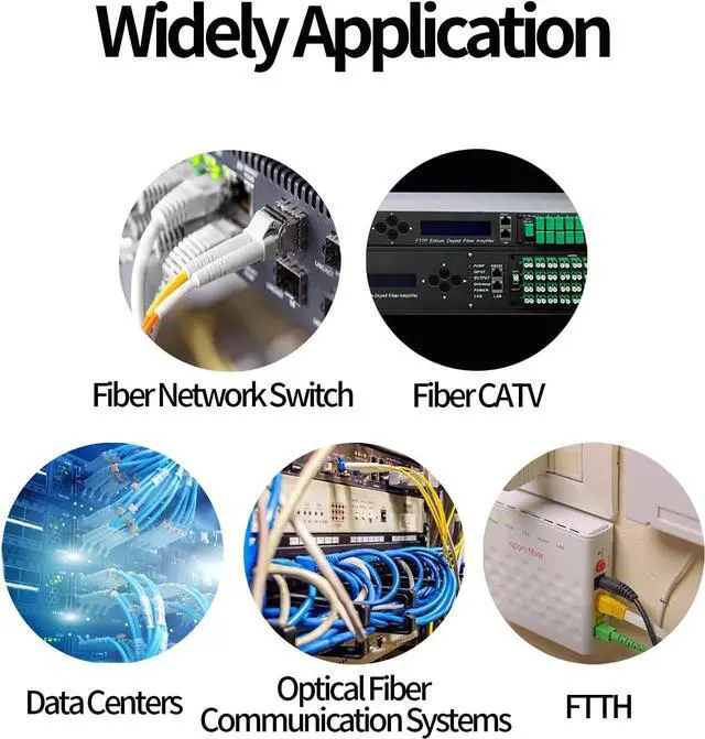 Alt view image 6 of 6 - 10G Media Converter with 5M Fiber Patch Cable, 10 Gigabit Copper to Fiber Ethernet, Unmanaged 1x 1G/2.5G/5G/10GBase-T RJ45 to 1x 10GBase-X SFP+ Slot, Support 10G SR/LR Module and Optical Cable Cord