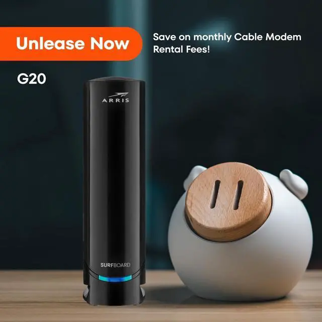 Alt view image 5 of 7 - ARRIS (G20) - Cable Modem Router Combo - Fast DOCSIS 3.1 Multi-Gigabit WiFi 6 (AX3000), Approved for Comcast Xfinity, Cox, Spectrum & More, 1.0 Gbps Max Speeds, Next-Generation Upload Optimized