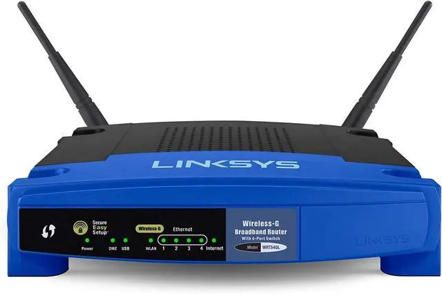 Main image of Linksys Open Source WiFi Wireless-G Broadband Router, Speeds up to (AC1200) 1.2Gbps - WRT54GL