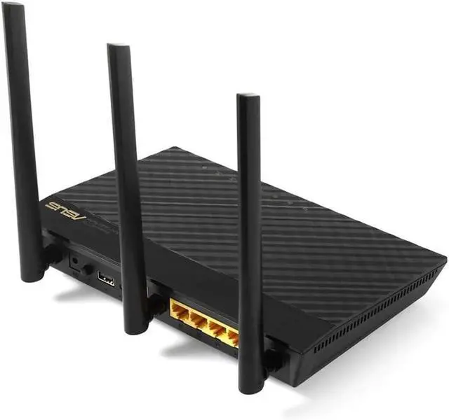 Alt view image 4 of 6 - ASUS AC1750 WiFi Router (RT-AC66U B1) - Dual Band Gigabit Wireless Internet Router, ASUSWRT, Gaming & Streaming, AiMesh Compatible, Included Lifetime Internet Security, Adaptive QoS, Parental Control