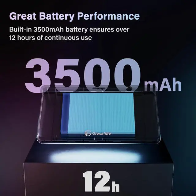 Alt view image 5 of 7 - GlocalMe DuoTurbo 4G LTE Portable WiFi Hotspot for Travel in 200+ Countries, Mobile Hotspot Device with Global 1.1GB Data 30Days, SIMFREE and Dual Modem, 10 Devices Connected(Black)