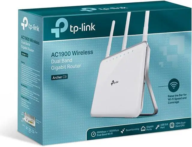 Alt view image 4 of 4 - TP-Link AC1900 Smart Wireless Router - Beamforming Dual Band Gigabit WiFi Internet Routers for Home, High Speed, Long Range, Ideal for Gaming (Archer C9)