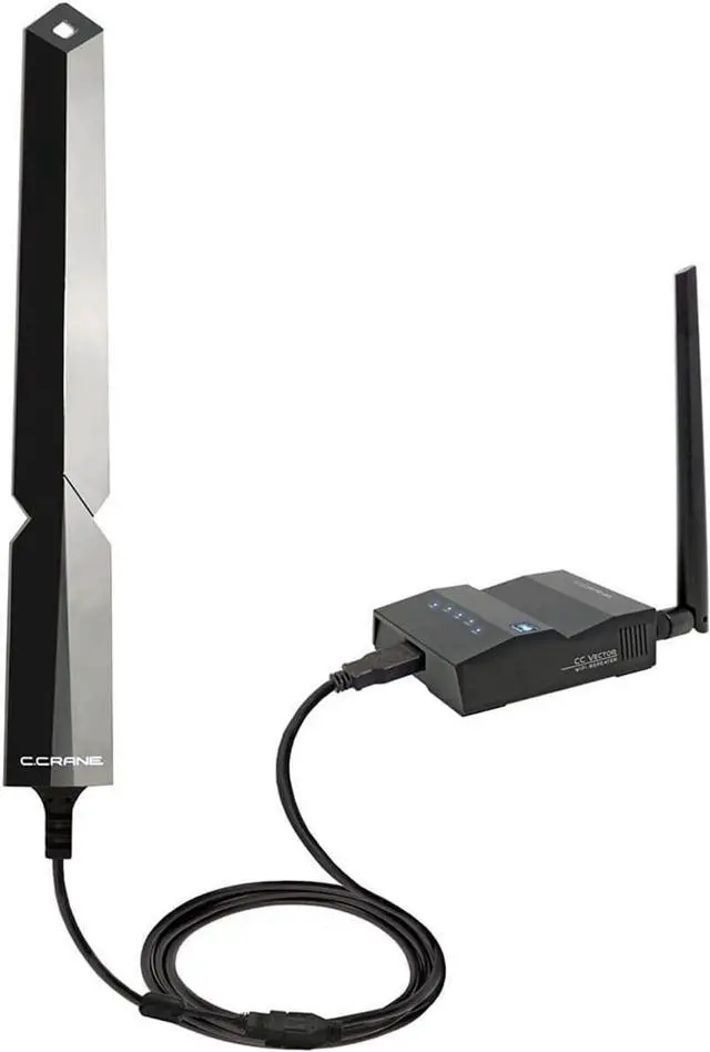 Main image of C. Crane CC Vector Long Range WiFi Receiver System  Repeats to All WiFi Devices at a Distant Location. Boost Coverage to Garage, Garden, Upstairs, Back Rooms, and More; 2.4 GHz