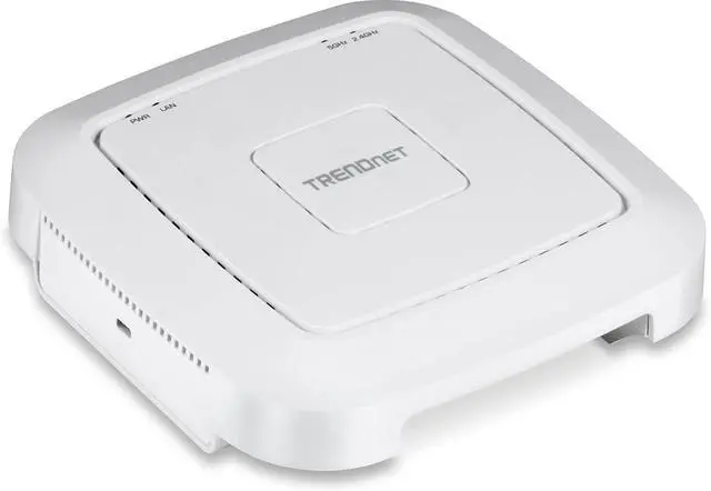 Main image of TRENDnet AC1200 Dual Band PoE Indoor Access Point, MU-MIMO, 867 Mbps WiFi AC, 300 Mbps WiFi N Bands, Client Bridge, Repeater Modes, Gigabit PoE LAN Port, Captive Portal for Hotspot, White, TEW-821DAP