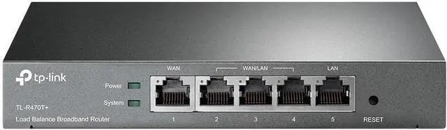 Main image of TP-Link Safestream Multi WAN Router | 4 10/100M WAN Ports w/ Load Balance Function | Portal Authencation Access Management | Abundant Security Features | Lightning Protection(TL-R470T+)