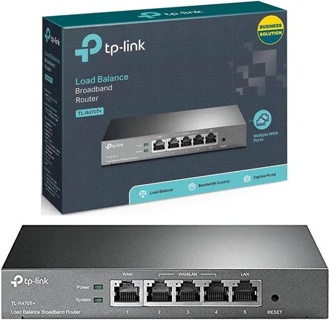 Alt view image 5 of 5 - TP-Link Safestream Multi WAN Router | 4 10/100M WAN Ports w/ Load Balance Function | Portal Authencation Access Management | Abundant Security Features | Lightning Protection(TL-R470T+)