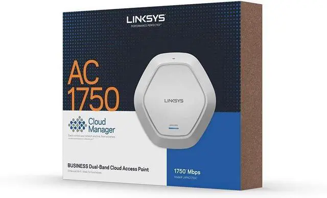 Alt view image 5 of 6 - Linksys Business LAPAC1750C: AC1750 Wireless Business Access Point, Wi-Fi, PoE, Remote Cloud Management, Real-Time Network Activity Stats (White)