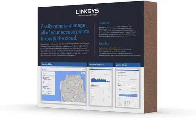 Alt view image 6 of 6 - Linksys Business LAPAC1750C: AC1750 Wireless Business Access Point, Wi-Fi, PoE, Remote Cloud Management, Real-Time Network Activity Stats (White)