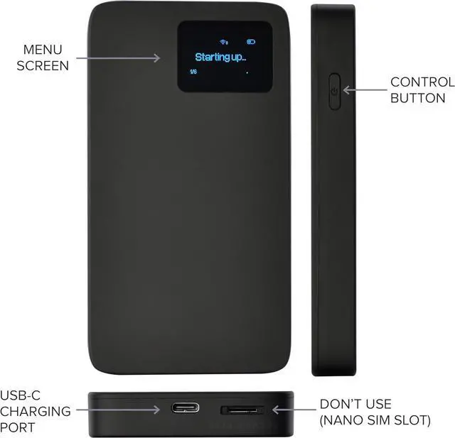 Alt view image 2 of 7 - Solid Signal M11 4G LTE Wi-Fi Hotspot | Unlimited Data | No Contracts | Pay As You Go | North American Coverage | Multi-Carrier | Travel Internet for RV, Camping, and More | U.S. Company and Support