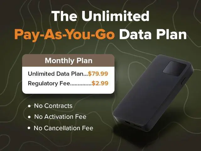 Alt view image 3 of 7 - Solid Signal M11 4G LTE Wi-Fi Hotspot | Unlimited Data | No Contracts | Pay As You Go | North American Coverage | Multi-Carrier | Travel Internet for RV, Camping, and More | U.S. Company and Support
