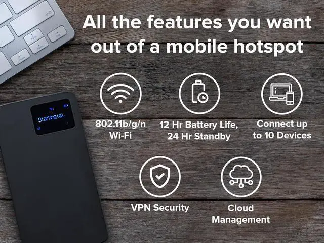 Alt view image 6 of 7 - Solid Signal M11 4G LTE Wi-Fi Hotspot | Unlimited Data | No Contracts | Pay As You Go | North American Coverage | Multi-Carrier | Travel Internet for RV, Camping, and More | U.S. Company and Support
