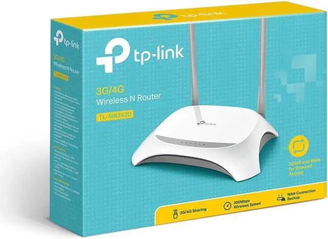 Alt view image 5 of 7 - TP-Link TL-MR3420 3G/4G Wireless N Router