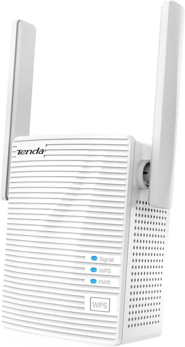 Main image of Tenda AC1200 WiFi Range Extender Gigabit WiFi Repeater with 100 Mbps LAN Port, Dual Banda 2.4GHz 300Mbps+5GHz 867Mbps, Hide SSID, WPS Function, Encryption Mode (A18)
