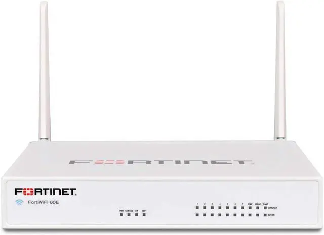 Main image of Fortinet | FWF-60E | FortiWiFi-60E 10 x GE RJ45 (2 x WAN, 1 x DMZ Port, 7 x Internal), Wireless (802.11a/b/g/n/ac). Firewall