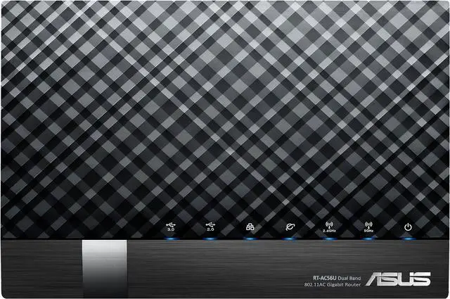 Main image of ASUS RT-AC56U AC1200 Dual Band WiFi Gigabit Router 802.11ac, 1167 Mbps WiFi Speed, 4X Gigabit LAN Ports, AiProtection Security, AiCloud File Sharing, AiRadar Beamforming