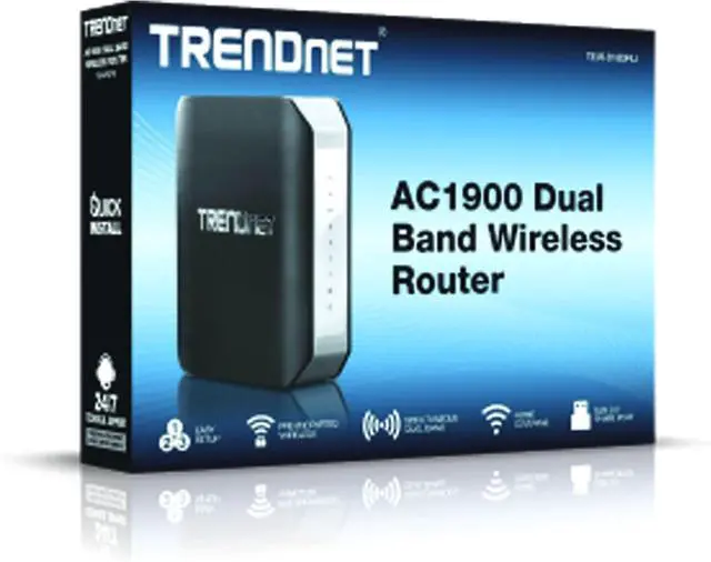 Alt view image 3 of 3 - TRENDNET TEW-818DRU AC1900 Wireless Router