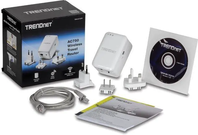 Alt view image 7 of 7 - TRENDnet TEW-817DTR AC750 Wireless Travel Router
