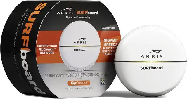 Main image of ARRIS Surfboard Wired Network Extender with RipCurrent Using G.hn (SBX-1000P)