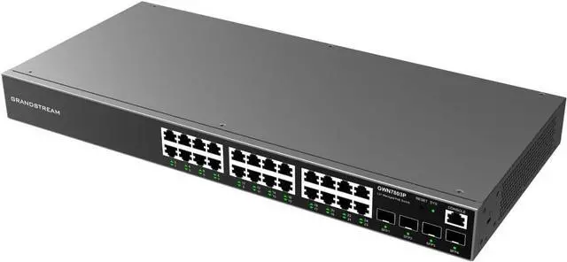 Main image of Grandstream GWN7803P | 24-Port Gigabit Ethernet Layer 2+ Managed PoE Switch