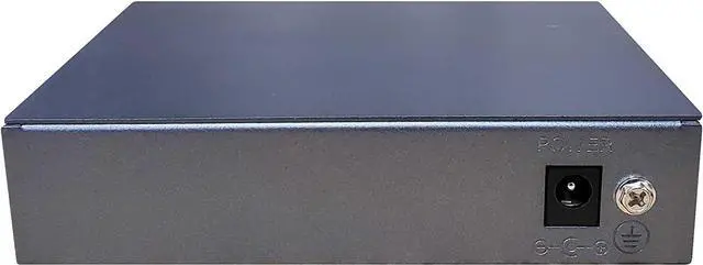 Alt view image 3 of 3 - 4 Port 802.3bt POE Network Switch W/ 2 Uplink Ports | Designed for POE Lighting and High Powered IP Cameras | POE++ Capable of Pushing 60 Watts per Port | 250 Watts Total Budget