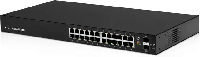 Main image of Ubiquiti ES-24-LITE 24-port + 2xSFP Gigabit switch 1U Rack 19
