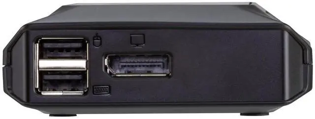 Alt view image 2 of 7 - ATEN US3312 2-Port 4K DisplayPort USB-C Cable KVM Switch with Remote Port Selector