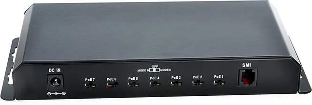 Alt view image 3 of 5 - PoE Texas | 8 Port Gigabit Ethernet Switch with Passive PoE on 7 Ports - Power Over Ethernet for 802.3af or 24v Devices