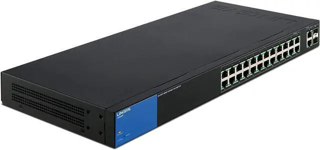 Main image of Linksys Business LGS326P 24-Port Gigabit PoE+ (192W) Smart Managed Switch with 2 Gigabit and 2 SFP Ports