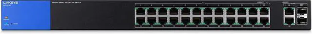 Alt view image 4 of 5 - Linksys Business LGS326P 24-Port Gigabit PoE+ (192W) Smart Managed Switch with 2 Gigabit and 2 SFP Ports