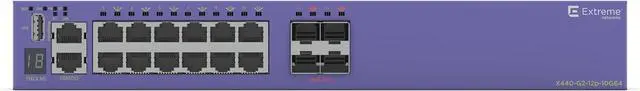 Main image of Networks X440-G2-12p-10GE4 Advanced Edge and Access Switch with 12 Gigabit Ethernet PoE+ Ports, 4 10GBASE-X SFP+ Ports
