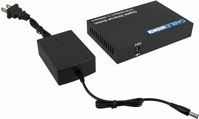 Alt view image 6 of 6 - CableRack Gigabit Media Converter Multimode to Singlemode All-in-one (3 Configurations) Fiber Switch with Dual 10/100/1000M Ethernet Ports (2 Pack)