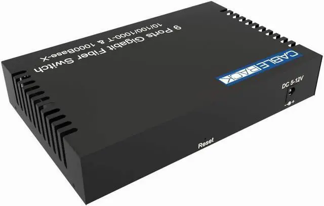 Alt view image 3 of 4 - CableRack 8 Port SFP Unmanaged Ethernet Optical Switch with One 1000M Gigabit UTP Port