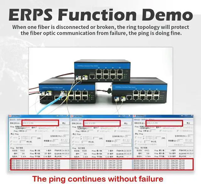 Alt view image 3 of 7 - 9 Port POE++ 240W Outdoor 10/100/1000M L2 Managed SFP Switch 8 X Gigabit POE Ports 1 X SFP Slot DIN-Rail Mount with Vlan Qos LACP STP/RSTP