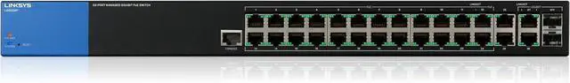 Alt view image 4 of 6 - Linksys 28-Port Business Managed Gigabit PoE+ Switch (LGS528P)