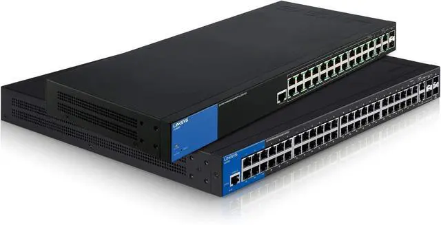 Alt view image 5 of 6 - Linksys 28-Port Business Managed Gigabit PoE+ Switch (LGS528P)