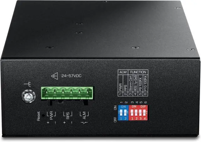 Alt view image 3 of 6 - TRENDnet 10-Port Industrial Gigabit L2 Managed PoE+ DINRail Switch 24  57V, TI-PG103i, 8 x Gigabit PoE+ Ports, 2 x SFP Ports, 20Gbps, IP40, Ethernet Splitter, NDAA & TAA Compliant