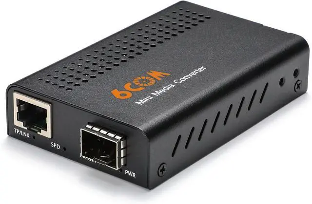 Main image of 6COMGIGA Mini 10G Ethernet Network Media Converter, Unmanaged 1x 100M/1G/2.5G/5G/10GBase-T RJ45 to 1x 10GBase-X SFP+ Slot 10Gigabit Ethernet Media Converter, Support 10GBase-SR/LR Transceiver