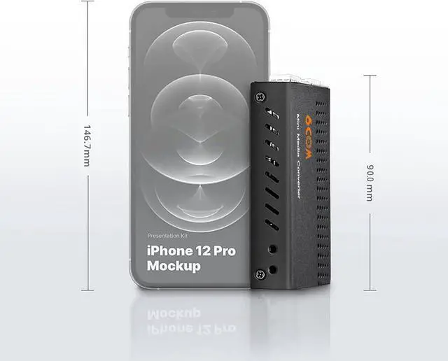 Alt view image 7 of 7 - 6COMGIGA Mini 10G Ethernet Network Media Converter, Unmanaged 1x 100M/1G/2.5G/5G/10GBase-T RJ45 to 1x 10GBase-X SFP+ Slot 10Gigabit Ethernet Media Converter, Support 10GBase-SR/LR Transceiver