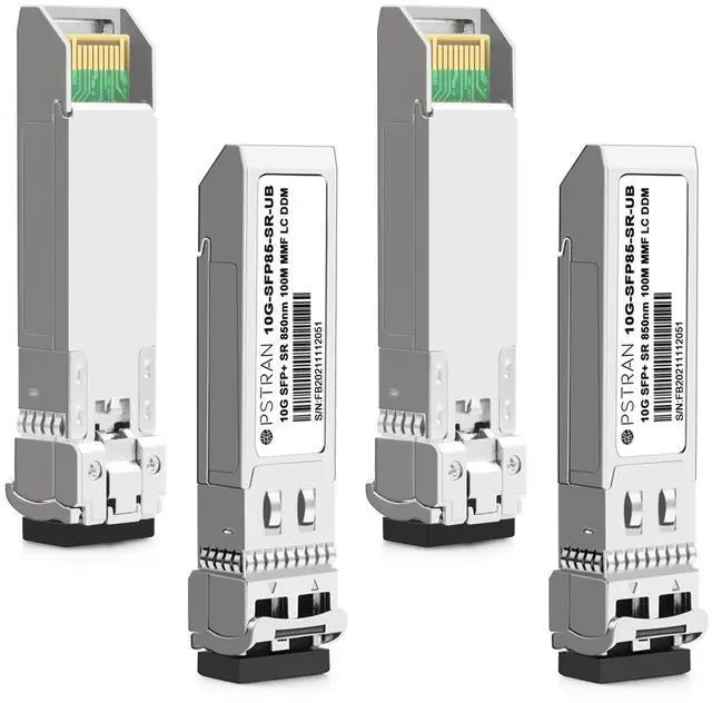 Main image of 10GBASE-SR SFP+ Optical Transceiver Module Compatible with Ubiquiti Unifi UF-MM-10G 10Gbps 850nm 300m DDM Duplex LC MMF 4 Pack