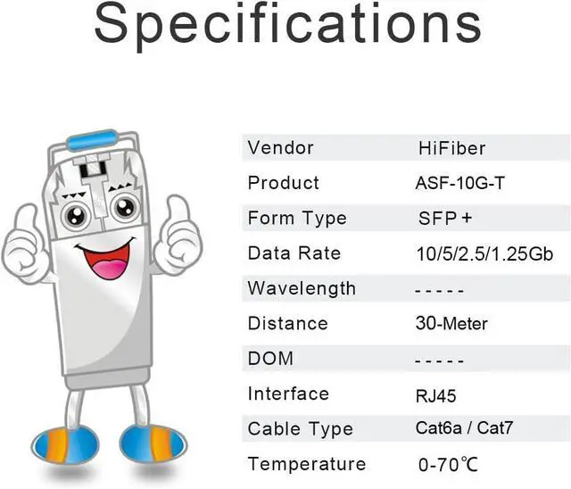 Alt view image 4 of 6 - 10Gb SFP+ RJ45 Transceiver with 10G RJ45 Network Card, 10Gbase-T Moudle for Cisco, 10G Dual RJ45 NIC Compare to Intel X540-T2, Support Windows, Linux, Vmware