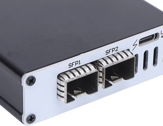 Alt view image 7 of 7 - 25G Thunderbolt 3 to SFP 25 Gigabit Ethernet Adapter, for Thunderbolt 3 to RJ45 Network Adapter, for High Speed Network Connections, Compatible with Thunderbolt 3 4 USB4 (Dual